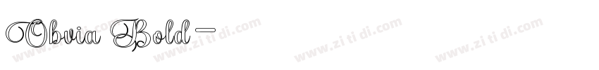 Obvia Bold字体转换
